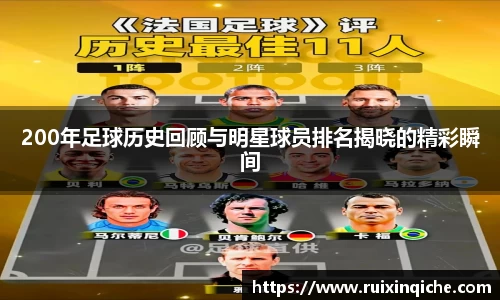 200年足球历史回顾与明星球员排名揭晓的精彩瞬间